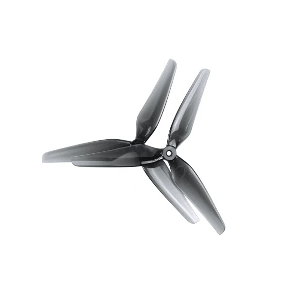 HQProp 8x4x3 pollici elica a 3 pale Grey materiale trasparente per PC Drone che attraversa la lama dell'elica dell'aereo